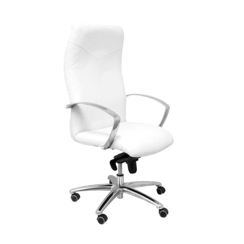 piqueras-y-crespo Piqueras y Crespo Caudete Fauteuil en Simili Cuir White