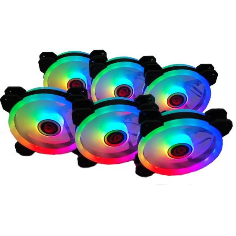 talius Iris Spectrum ARGB Kit de 6 Ventilateurs Supplémentaires 120 Mm Black