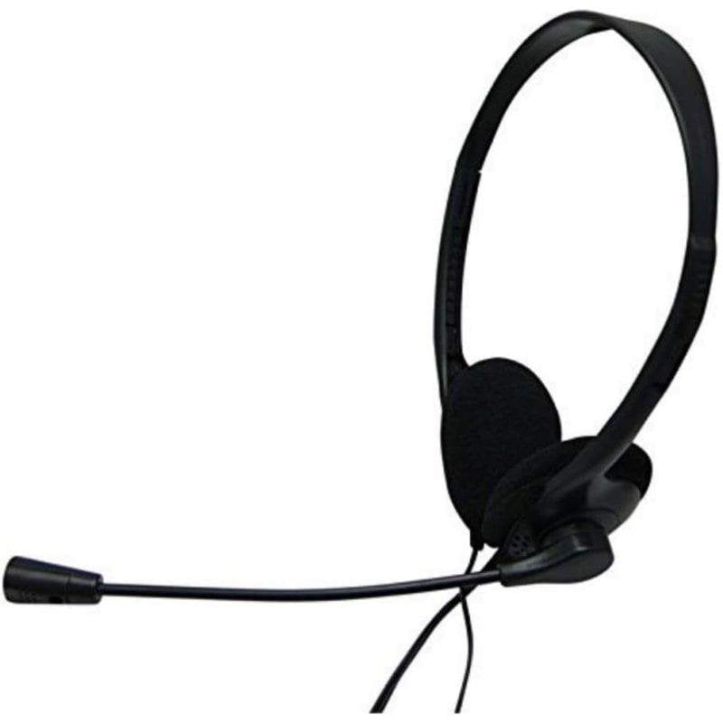 nilox Casque Nilox avec micro, câble 3,5 mm, usage PC, Black