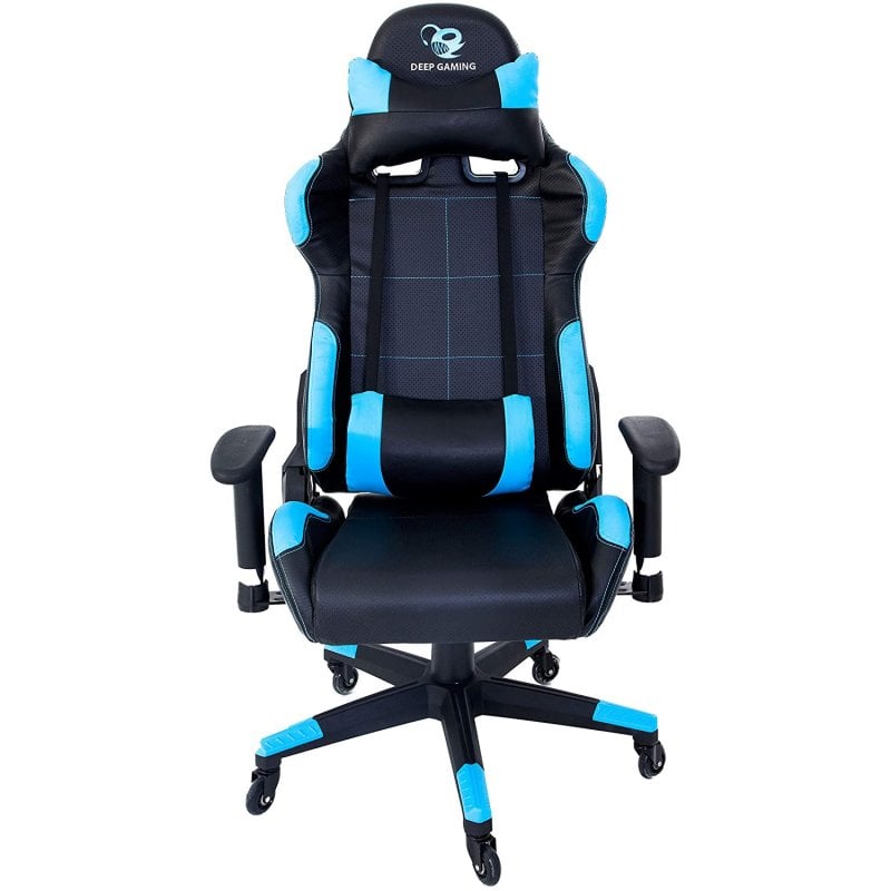 coolbox DeepGaming DeepCommand Chaise de jeu Black Blue