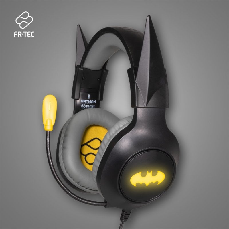 fr-tec FR-TEC DC BATMAN Casque de jeu Black