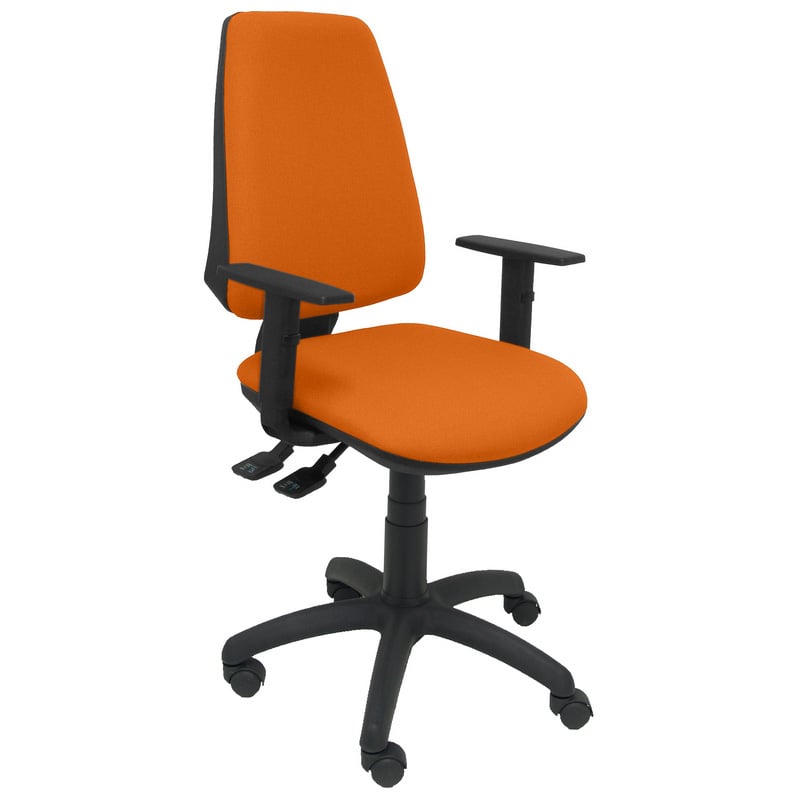 piqueras-y-crespo Piqueras y Crespo Elche S Bali Chaise de Bureau Accoudoirs Réglables Roues Parquet Orange