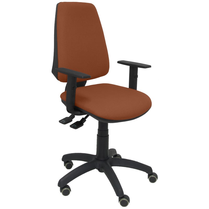piqueras-y-crespo Piqueras y Crespo Elche S Bali Chaise de Bureau Accoudoirs Réglables Roues Parquet Marron
