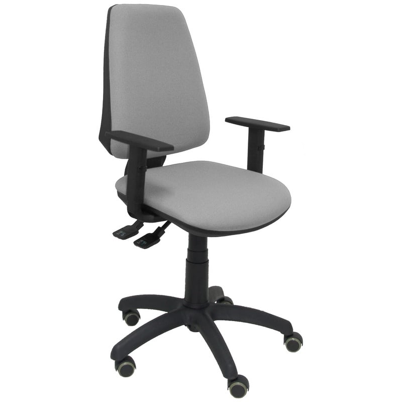 piqueras-y-crespo Piqueras y Crespo Elche S Bali Chaise de Bureau Accoudoirs Réglables Roues Parquet Grey Clair