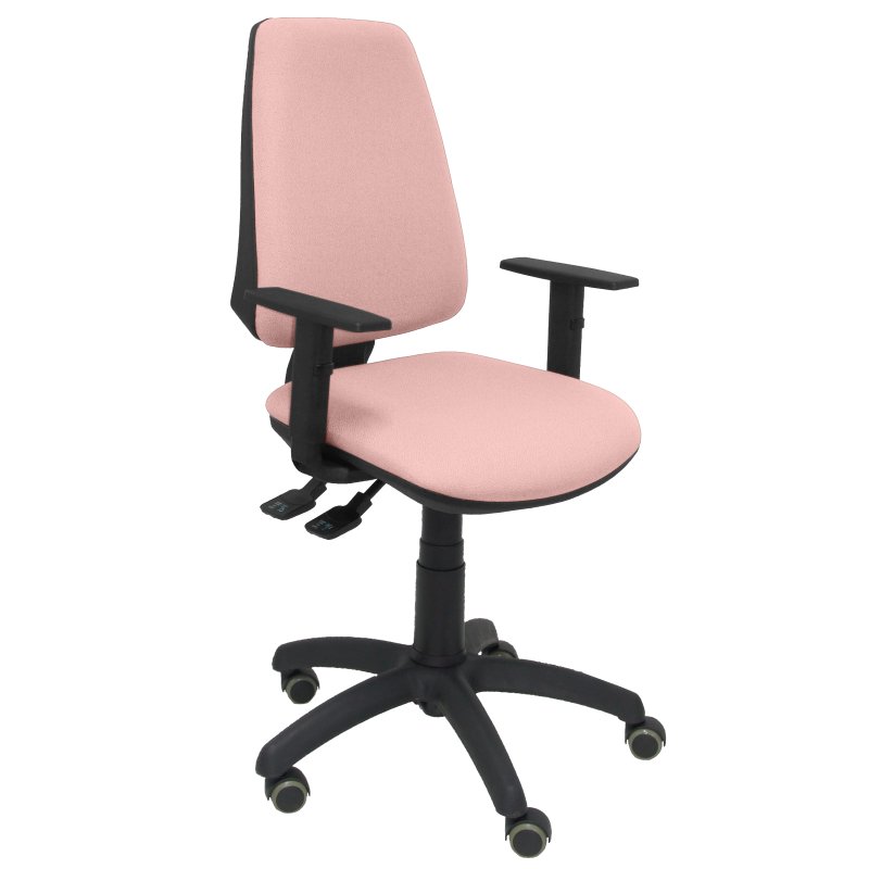 piqueras-y-crespo Piqueras y Crespo Elche S Bali Chaise de Bureau Accoudoirs Réglables Roues Parquet Rose