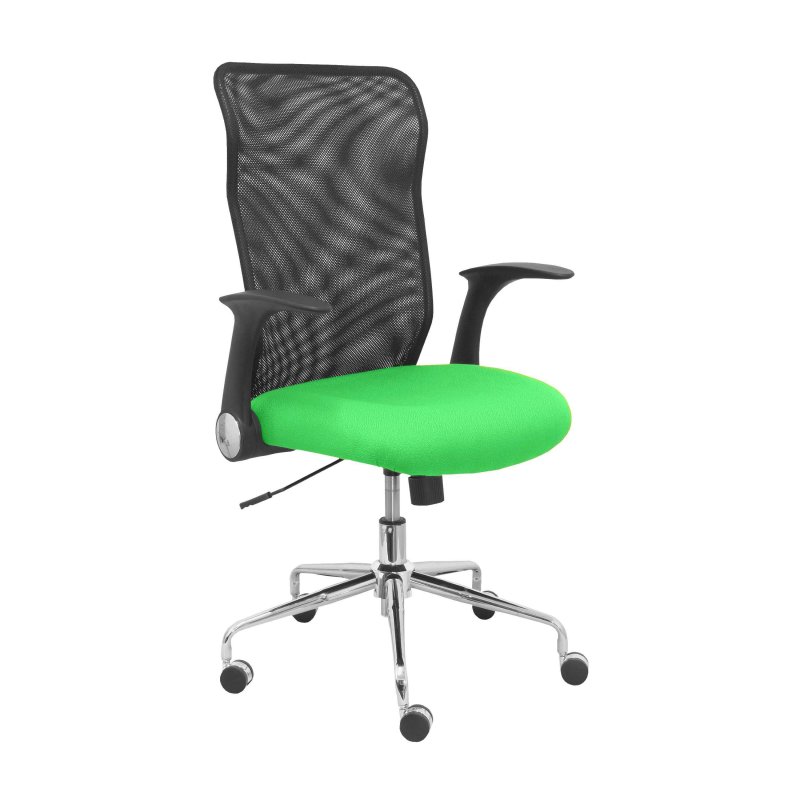 piqueras-y-crespo Piqueras y Crespo Chaise Minaya Siège arrière en maille Black Bali Green pistache