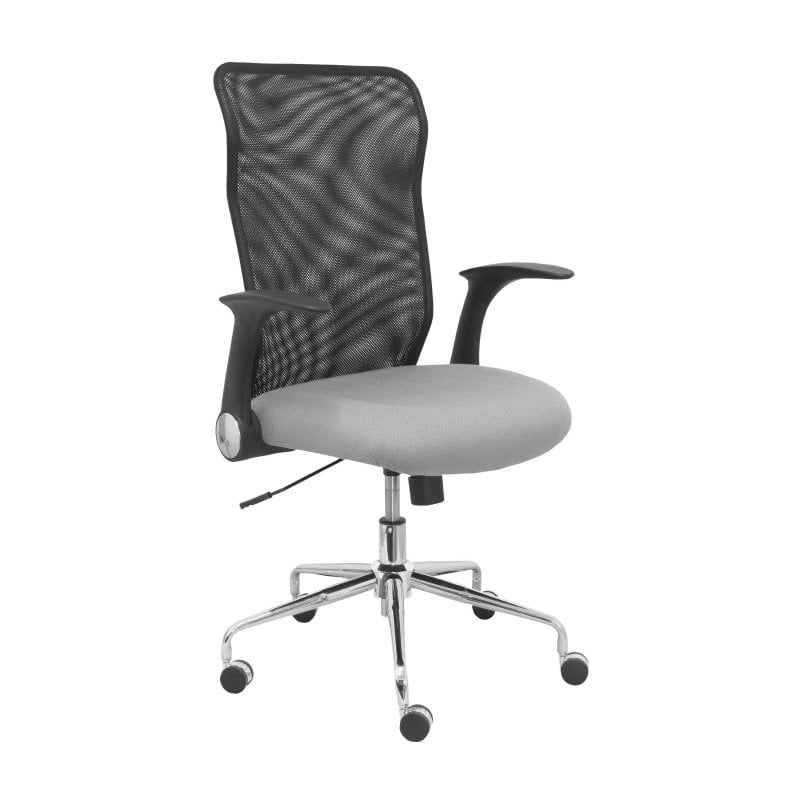 piqueras-y-crespo Piqueras y Crespo Chaise Minaya Siège arrière en maille Black Bali Grey clair