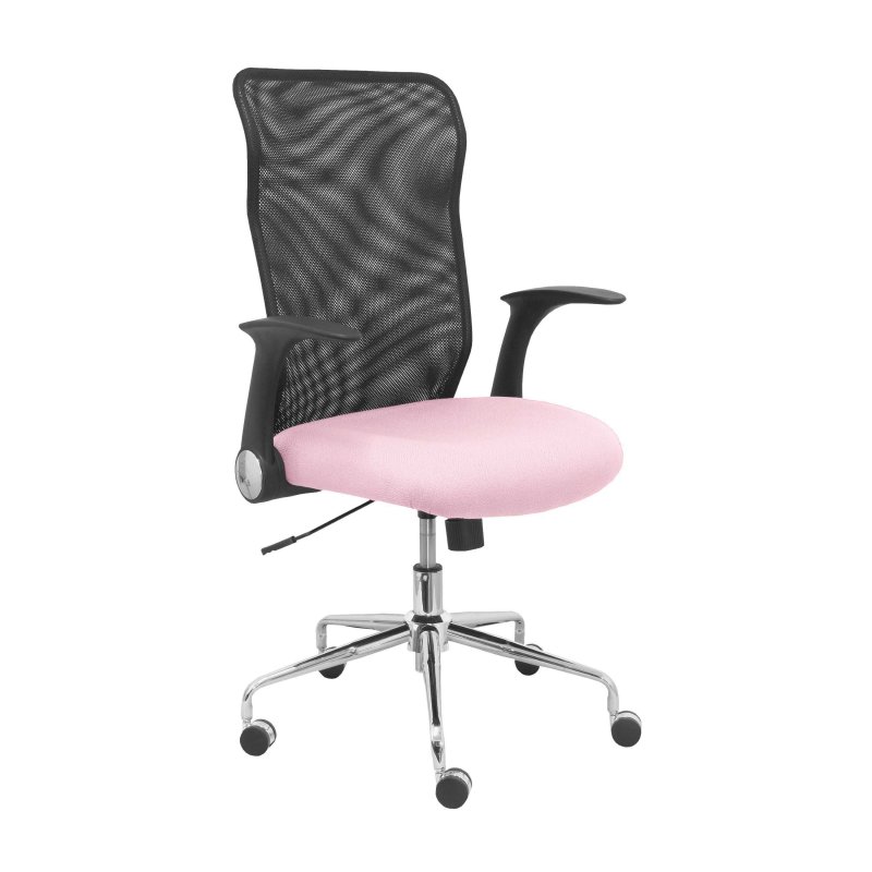piqueras-y-crespo Piqueras y Crespo Minaya Chaise Dossier en Filet Black Bali Rose Pâle