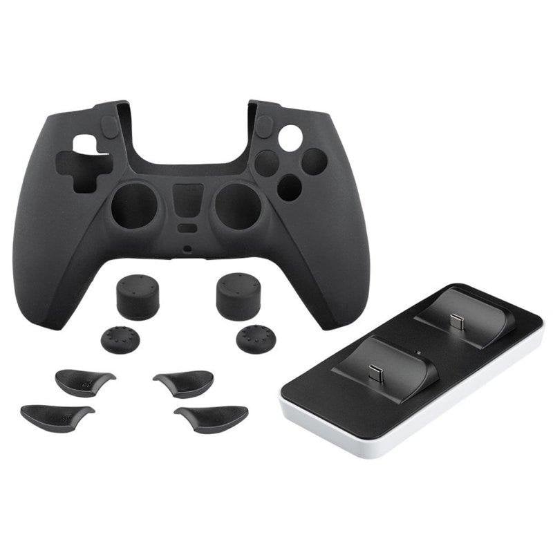 indeca-business Indeca Controller PREMIUM PACK Chargeur de Manettes pour PS5 Black