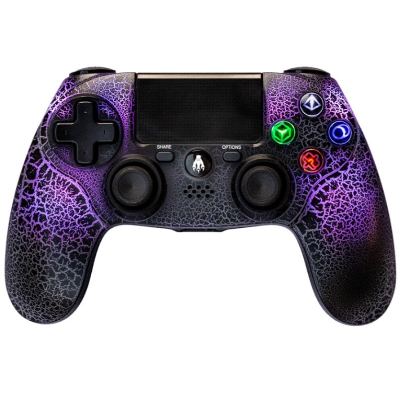 indeca-business Manette de jeu sans fil Indeca RGB T-REX pour PS4 PC