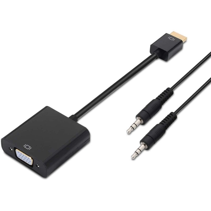 aisens A122-0126 Adaptateur HDMI vers SVGA avec audio mâle femelle