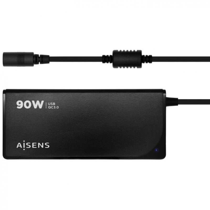 aisens ASLC-90WAUTO-BK Chargeur universel pour ordinateur portable 90W