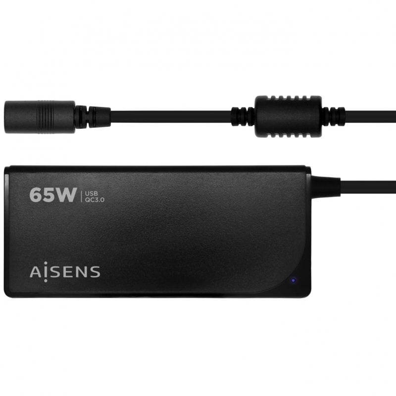 aisens ASLC-65WAUTO-BK Chargeur universel pour ordinateur portable 65W