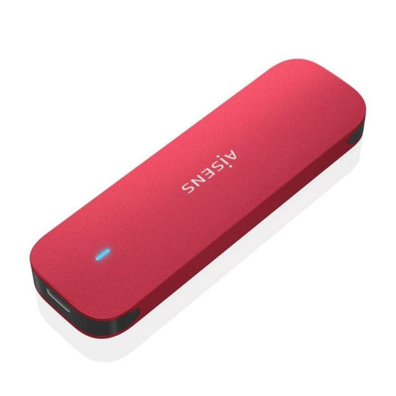 aisens Caja Externa AISENS ASM2-027RED USB 3.2 Gen2 10Gbps Aluminium Rojo
