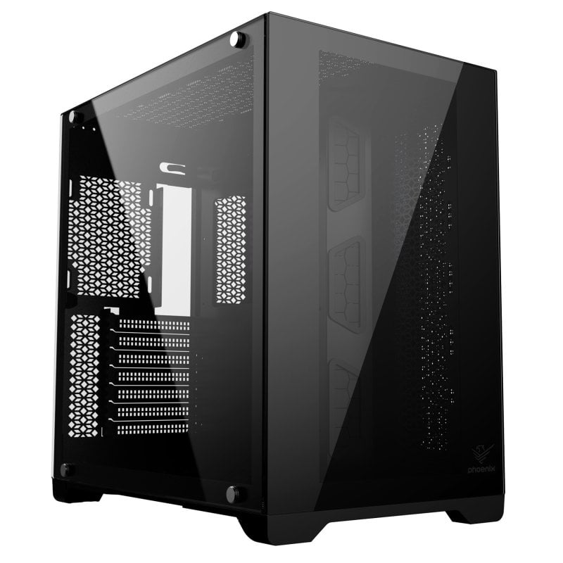 Phoenix Zephyr ATX Côté et façade en verre trempé USB-C Black
