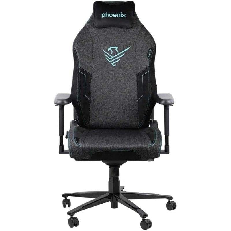 Phoenix ALTYK Phoenix Monarch Black Chaise Gaming Ergonomique 4D Velours 150kg