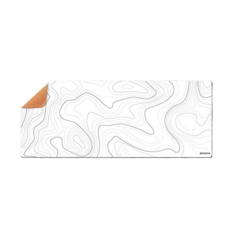 Apple Tapis de souris White Peripherique PU cuir base liège contrôle précis résistant à l'eau