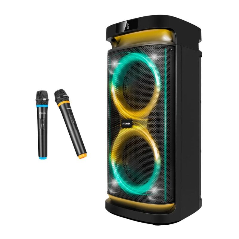 Phoenix Phoenix Rumbleboss Enceinte Bluetooth Karaoké Portable 80W RMS Black