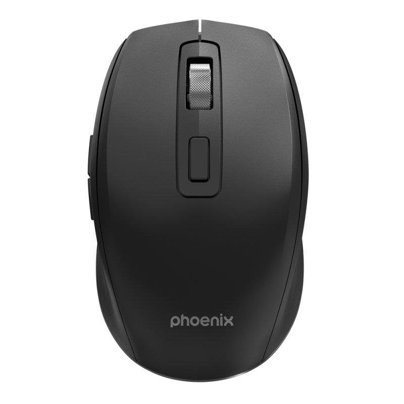 Phoenix Ratón Phoenix M120 Inalámbrico 2.4 GHz 1600 DPI Clics Silenciosos Negro