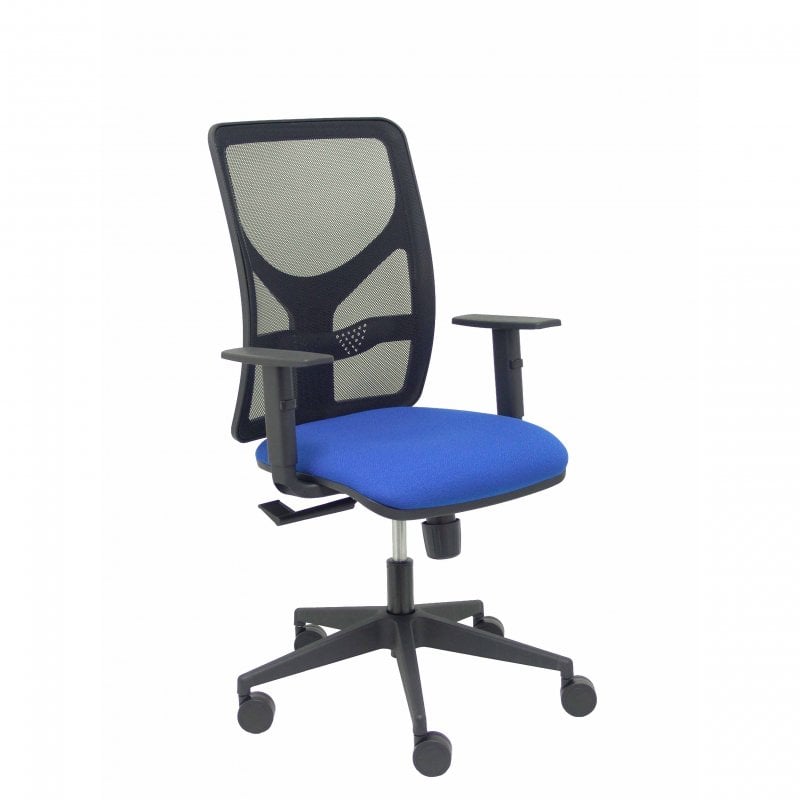 piqueras-y-crespo Piqueras y Crespo Motilla Chaise en maille Black avec accoudoirs réglables Blue Bali