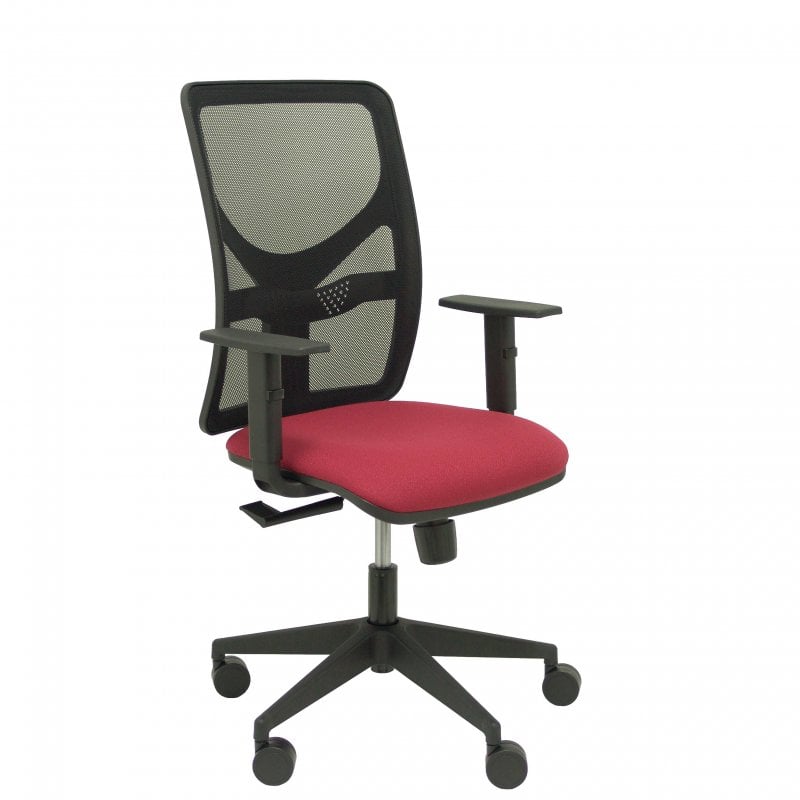 piqueras-y-crespo Piqueras y Crespo Motilla Chaise en maille Black avec accoudoirs réglables Bali Garnet