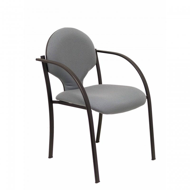 piqueras-y-crespo Piqueras y Crespo Hellin Pack de 2 Chaises Châssis Grey Bali Black