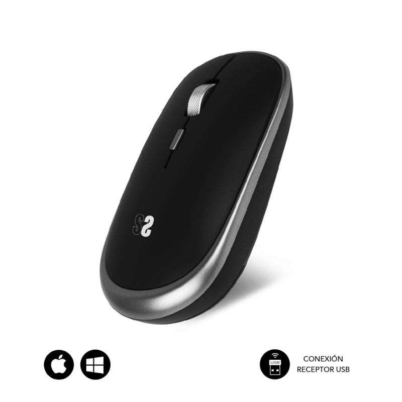 subblim Wireless Mini Mouse Souris optique sans fil Black