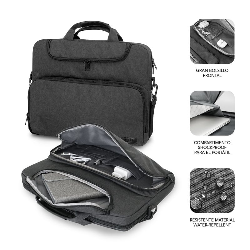 subblim Sacoche pour ordinateur portable Subblim jusqu'à 14 Grey foncé