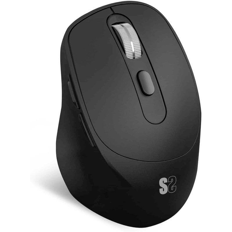 subblim Souris ergonomique sans fil Subblim Comfort Ergo Dual pour droitiers 2400 DPI Black