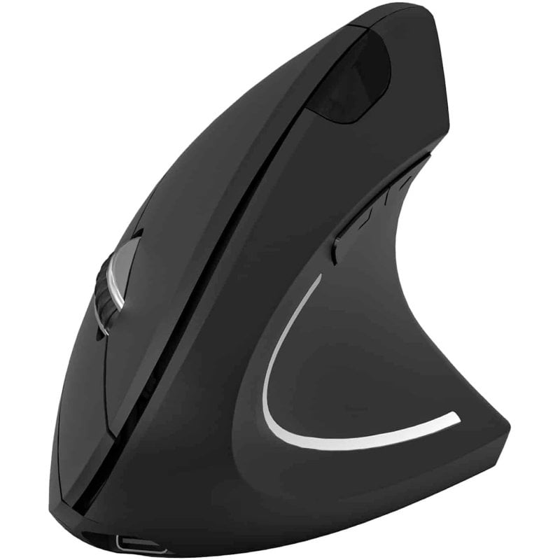 subblim Souris verticale ergonomique sans fil Subblim Glide Vertical Ergo Dual pour droitiers 1600 DPI Black