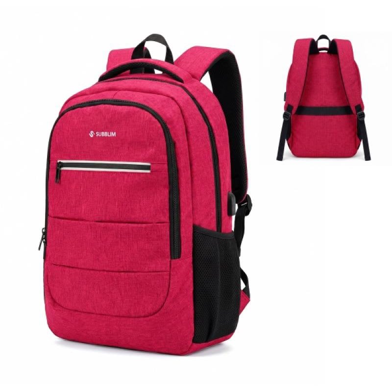 subblim Sac à dos Subblim City Plus 16 pouces 26L Red