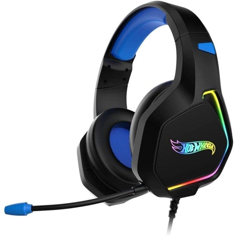 krom Casque Gaming Krom KANYON RGB USB Son Surround 7.1 Hot Wheels Black Blue