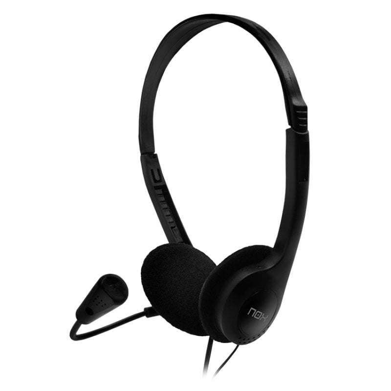 nox NOX Voice One Casque Stéréo avec Microphone Black