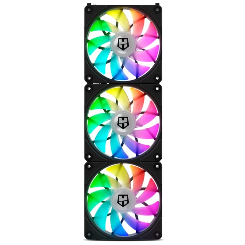 nox Nox Hummer Easy Link ARGB Ensemble de 3 ventilateurs noirs de 120 mm