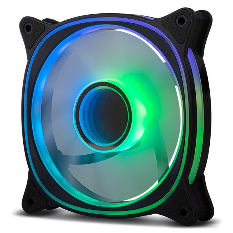 nox NOX ARGB 5V 120mm Hummer V-FAN Anti-Vibration Coins 30.7CFM LED Infinity Mirror Refroidissement par air