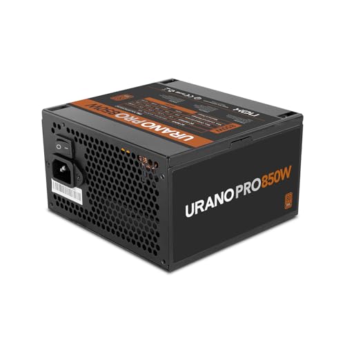 NOX Xtreme Products URANO Pro 850 W 80 Plus Bronze – Alimentation ATX avec Ventilateur Silencieux 120 mm PWM, Protection intégrale (OVP, UVP, OPP, SCP, OTP), PFC Actif, câbles Plats Extra Longs