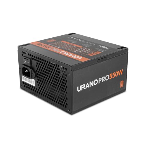 NOX Xtreme Products URANO Pro 550 W 80 Plus Bronze – Alimentation ATX avec Ventilateur Silencieux 120 mm PWM, Protection intégrale (OVP, UVP, OPP, SCP, OTP), PFC Actif, câbles Plats Extra Longs Noir