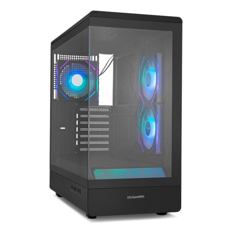 nox Semitorre Nox Hummer Signal ARGB Negra ATX Micro ATX Cristal Templado