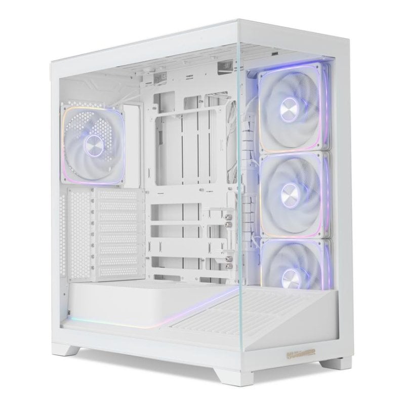 nox Boîtier PC NOX Hummer BLADE ATX ARGB White Verre Trempé