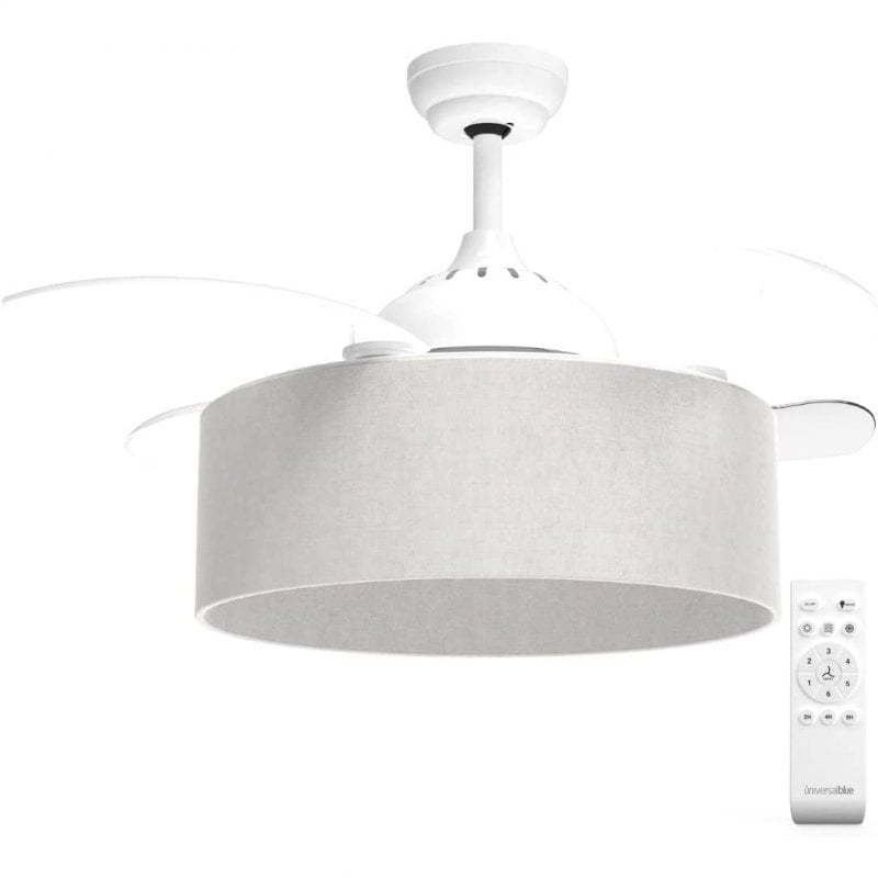 universal-blue Ventilateur de Plafond Universel Jaloque Blue avec Lumière LED 65W White