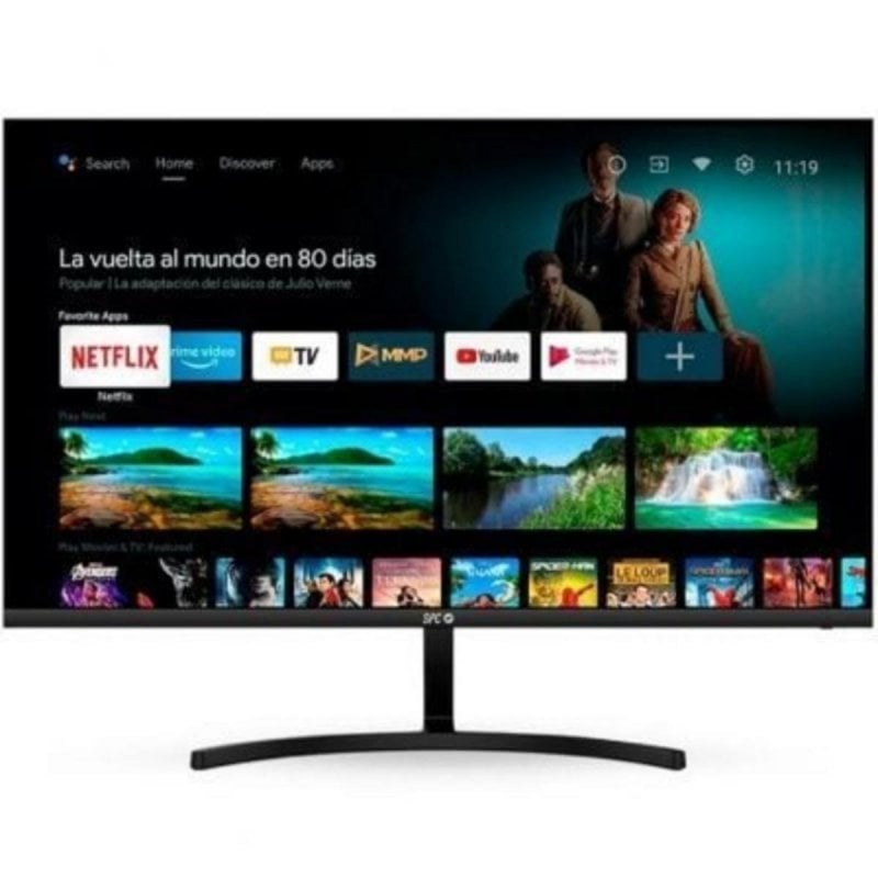 spc Moniteur SPC SMART 900027N 27 Full HD Android TV Connectivité Bluetooth 5.1