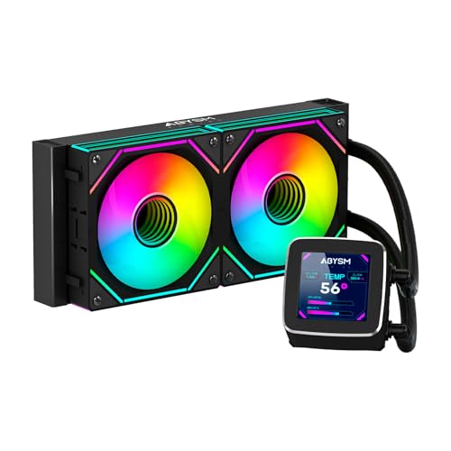 abysm Abysm Gaming Oceanic 240 Black ARGB Refroidissement liquide avec écran LCD 2,8