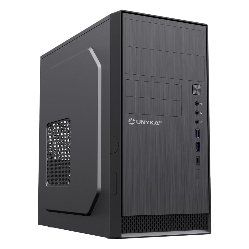 unykach Boîtier Micro ATX UNYKAch AERO C12 V2 USB 3.0 Type-C Audio HD Black 2,4 kg