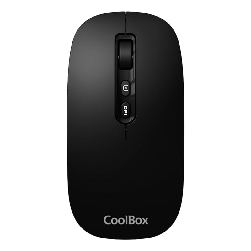 coolbox W02 IA Souris Sans Fil RF Bluetooth 1600DPI Black Copilot Silencieuse Rechargeable
