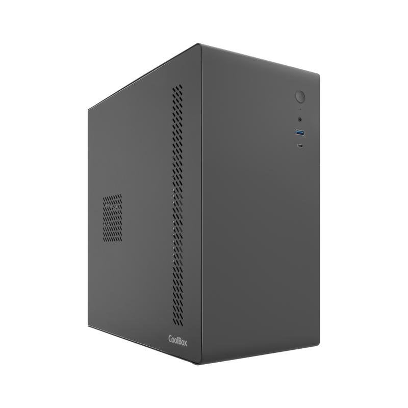 coolbox Boîtier PC Micro ATX CoolBox M640C FullMetal Black USB-C 3.2 Gen1