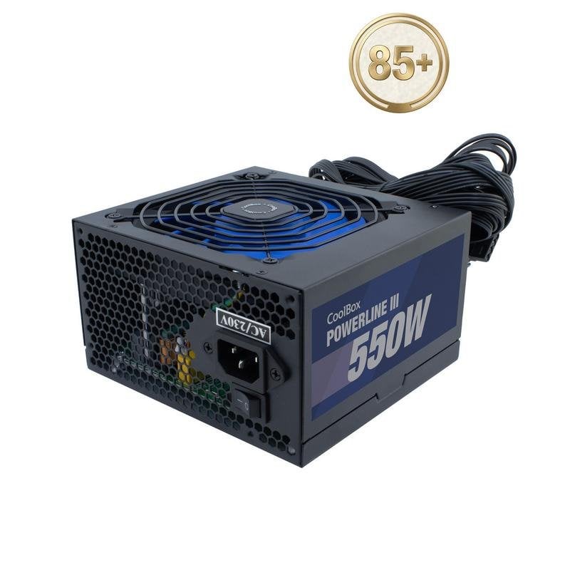 coolbox Fuente de Alimentación CoolBox Powerline III 550W 85 EFI ATX Black