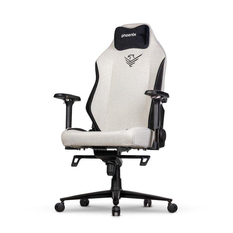 Phoenix Silla Gaming Phoenix Monarch Remaster Tela Grey y Negro Talla XL