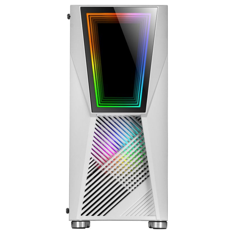 mars-gaming Mars Gaming MC777 Infinity Mirror ARGB Verre Trempé USB 3.0 White