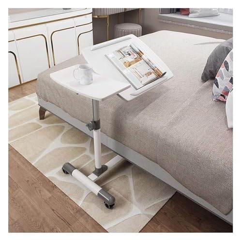 Table de lit pour ordinateur portable, Bureau inclinable et réglable en hauteur for ordinateur portable, tapis de souris pivotant à 360°