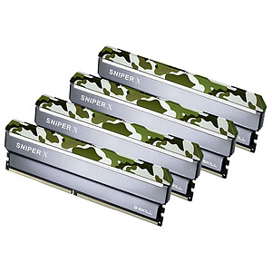 G Skill Sniper X Series 32 Go 4x8Go DDR4 3200 MHz CL16 Camouflage Green

